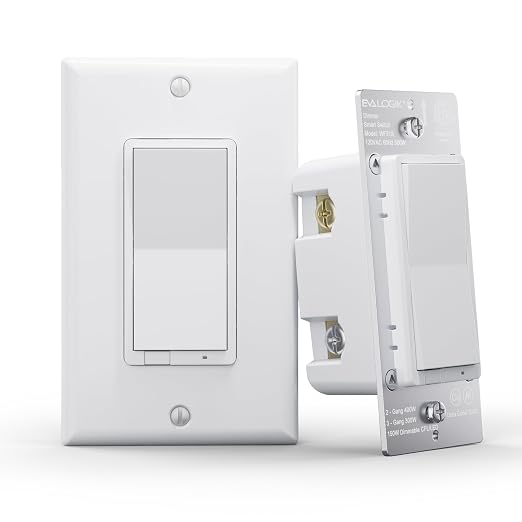 EVA LOGIK Smart WiFi Dimmer Light Switch, Single Pole & 3-Way