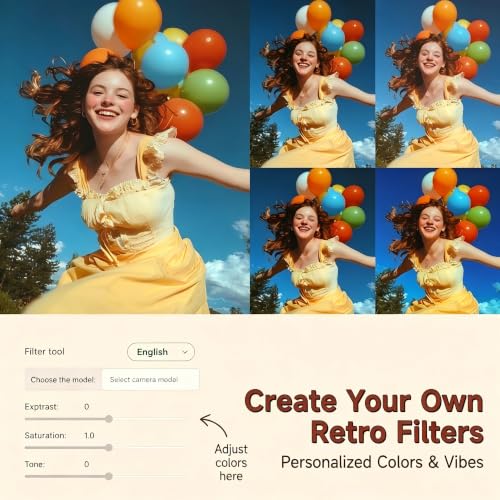 Yatao Retro Screen Free Digital Camera, Film-Style Filters for Photography - Image 4