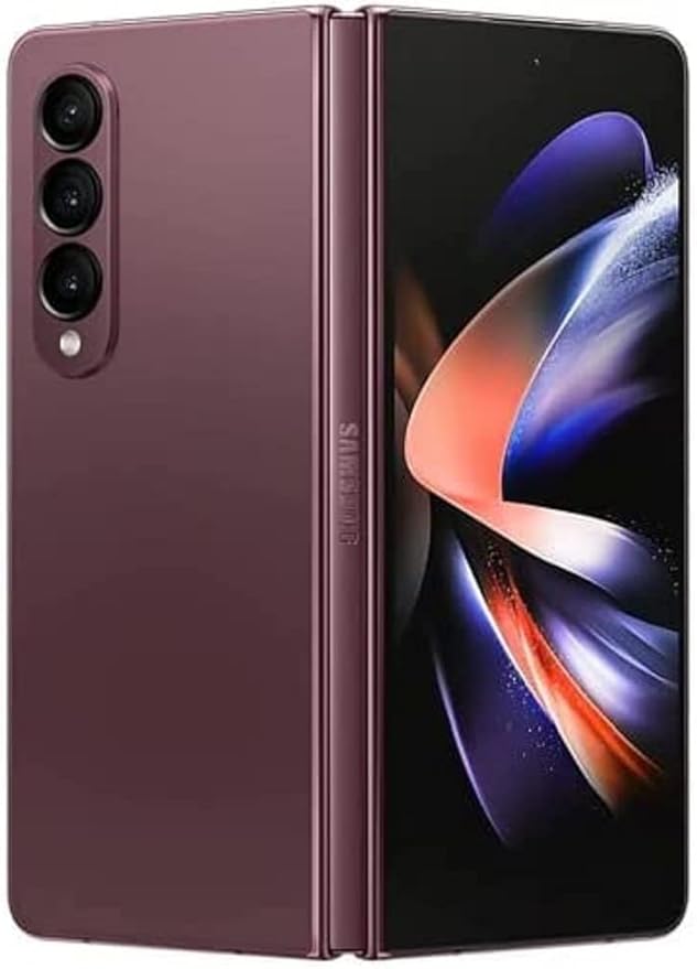 Samsung Galaxy Z Fold 4 5G US Version, 512GB, Burgundy - Unlocked (Renewed)
