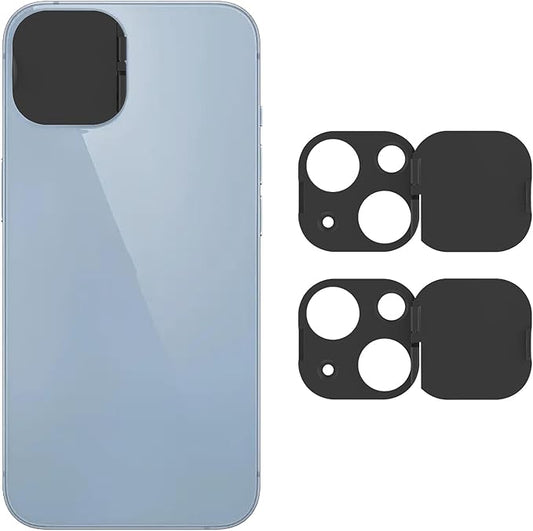 Phone Camera Lens Cover Compatible for iPhone 14/iPhone 14 Plus,Camera Lens Protector to Protect Privacy and Security,Strong Adhesive Black