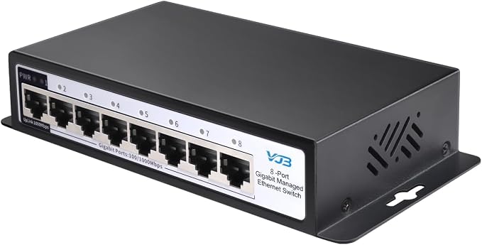 8 Port Gigabit Managed Ethernet Switch 1000Mbps