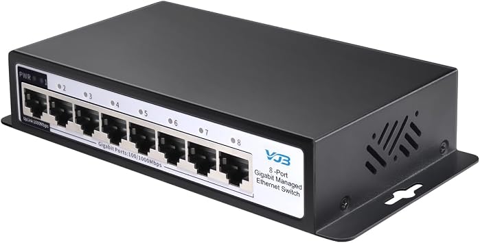 8 Port Gigabit Managed Ethernet Switch 1000Mbps
