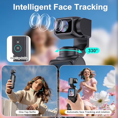 Ourlife 4K Vlogging Camera with Face/Object Tracking 32GB