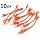 CablesOnline 10-Pack 6inch CAT5e UTP Ethernet RJ45 Full 8-Wire Orange Patch Cable, (U-000OR-10)
