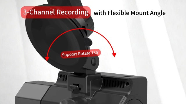 3 Channel Dash Cam, 4K+2.5K+2.5K, WiFi GPS, for Rideshare and Taxi