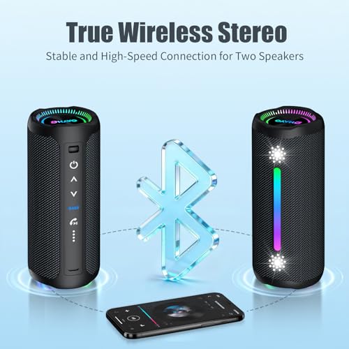 OHAYO Portable Bluetooth Speaker Wireless, 35W Loud, - Image 6
