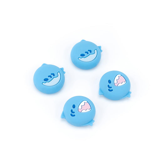GeekShare Cute Silicone Joy Con Thumb Grip Caps, Joystick Cover Compatible with Switch/OLED/Switch Lite,4PCS - Little Shark