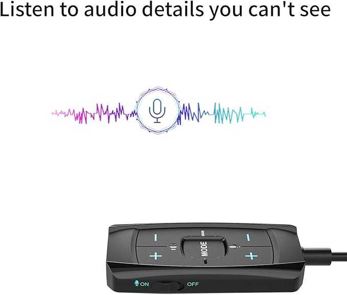 USB to Auditory Adapter with Virtual 7.1 Surround Sound Enhances Gaming On PC Headsets Quiet Controls USB Sound Card