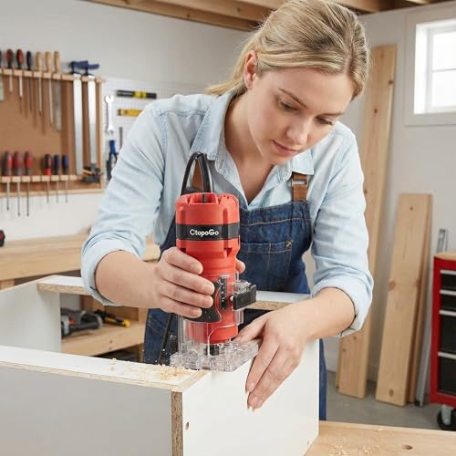 Compact Palm Router Tool, 800W Hand Wood Trimmer Router - Image 4