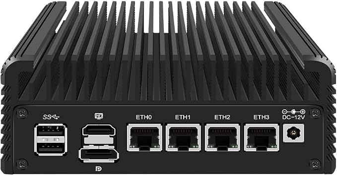 Firewall Mini PC 4 Core N150 Barebone,4xI226-V 2.5GbE LAN,DDR5 M.2 NVMe x4