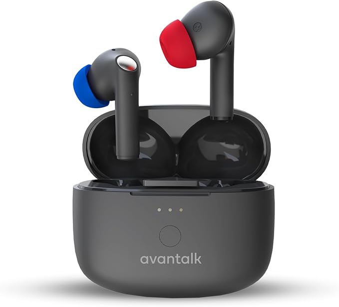 Avantalk Infinity NC – Next-Gen Auracast & LE Audio Bluetooth Earbuds with Active Noise Cancelling, aptX Adaptive, Low-Latency Audio, Custom EQ App & Clear Voice Calls, for TV, Phone & PC