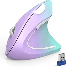 TECKNET Ergonomic Mouse, 4800 DPI Wireless Bluetooth Vertical, 3-Device - Image 1