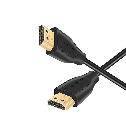 4K HDMI Cable 6 FT, Gold Plated High-Speed HDMI 2.0 Cable, Male-to-Male, Supports 4K 60Hz HDR, 2160p 1080p 3D HDCP 2.2 ARC,Compatible with HDTV PC Xbox Arc Laptop PS3/4/5/9 etc (1Pack)