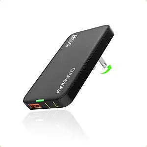 65W Flat USB Wall Charger, 3-Port PD Fast Charging Block