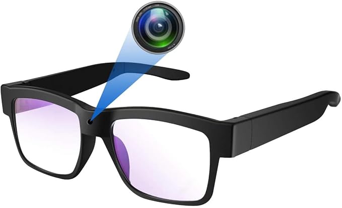 1080p HD Camera Smart Video Recording Glasses-Outdoor Sport Glasses with Camera Wearable Eyeglass (Include 32G Memory Card)