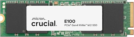 Crucial E100 2TB M.2 NVMe PCIe Gen4 Internal SSD, Up to 5,000MB/s, Laptop & Desktop Compatible - CT2000E100SSD8