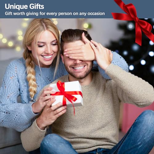 Cell Phone Stand with Wireless Bluetooth Speaker, Unique Gifts for Men/Women, Adjustable Phone Holder with 5 LED Light Modes, Anti-Slip Base HD Surround Sound, Phone Speaker Amplifier for iPhone/iPad