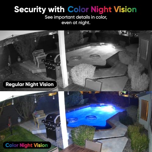 WYZE Cam v4 (Latest Model), 2.5K AI Security Camera, Indoor/Outdoor Cameras for Home Security, Baby Monitor & Pet Camera, Vibrant Color Night Vision, No Subscription Required