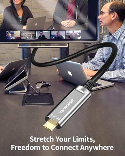 USB C Cable 65ft Fiber Optic,10Gbps High Speed Data Transfer,Compatible with Logitech Cameras,VR/AR,HDDs,Projectors,Hubs,Gaming Consoles,Webcams,Printer,Grey