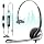 Wantek 3-in-1 USB/3.5mm/Type-C Headset with Noise Canceling Mic, Mono Computer Headphones with in-Line Controls for PC, Laptop, Office