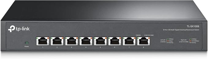 TP-Link TL-SX1008, 8 Port 10G/Multi-Gig Unmanaged Ethernet Switch