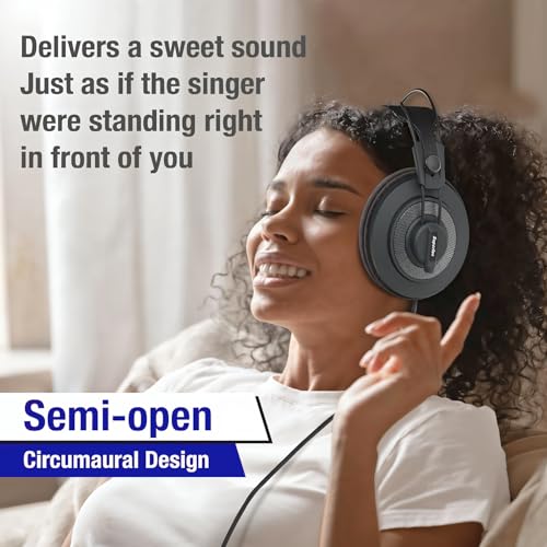 Superlux HD668B MKII Semi-Open Studio Headphones, 50mm Drivers, 56Ω, Wired