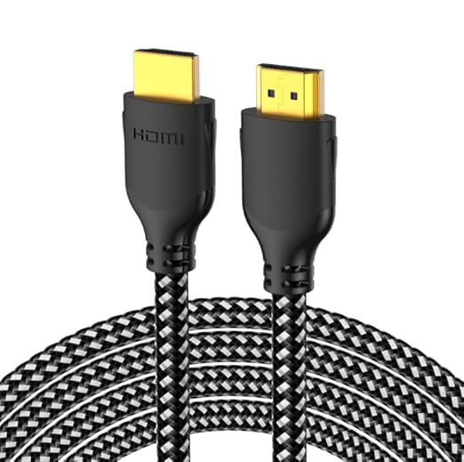 Mindful Design 4K HDMI Cable 10 ft | High Speed HDMI Cables, Braided Nylon & Gold Connectors, 4K @ 60Hz, Ultra HD, 2K, 1080P, ARC & CL3 Rated | for Laptop, Monitor, PS5, PS4, Xbox One, Fire TV, & More
