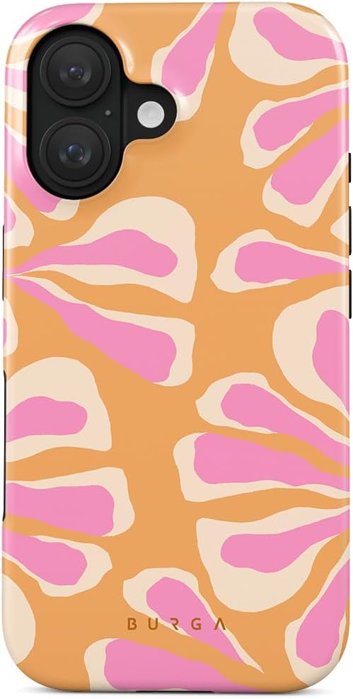 BURGA Phone Case for iPhone 16 - Cute, Trendy, Aesthetic, Pattern Phone Cover, Hard Shell Protection - fits Apple iPhone 16 Case for Women and Men