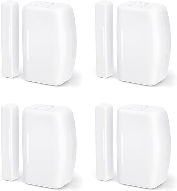 THIRDREALITY Zigbee Contact Sensor 4 Pack, Door and Window Monitor, Home Automation,Works with Home Assistant,SmartThings,Aeotec,Homey,Hubitat or Echo Devices with Build-in Zigbee Hub,hub Required
