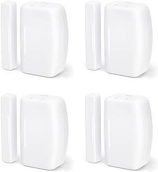 THIRDREALITY Zigbee Contact Sensor 4 Pack, Door and Window Monitor, Home Automation,Works with Home Assistant,SmartThings,Aeotec,Homey,Hubitat or Echo Devices with Build-in Zigbee Hub,hub Required
