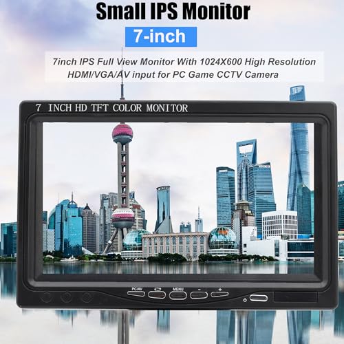 7 inch Small HDMI Monitor 1024x600 Resolution Small | Smart Home - Image 3