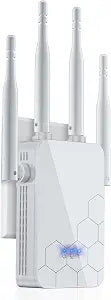 2026 WiFi Extender Internet Booster, 10000 Sq.ft Long Range Repeater Wireless Routers Amplifier, Mesh Wi-Fi 80% Faster | Broader Than Ever, Support More Network Devices at Home, 1-Tap Setup