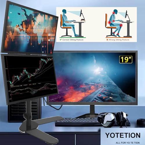 19-inch Full HD 75Hz Small Thin Monitor 2PACKS for laptops, Computers and desktops, HD+ 1440 x 900p, Anti-Glare, LED Display, VGA/HDMI Connection