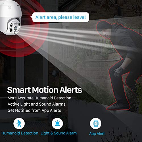 Pan Tilt Outdoor Security Camera, 1080P Home WiFi IP | Home Security C - Image 6