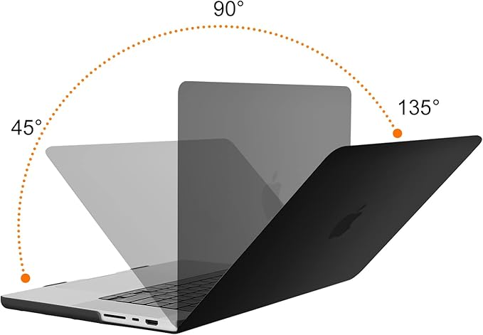 MOSISO Webcam Cover Slide 2 Pack&Compatible with MacBook Pro 16 inch Case 2024-2021 M3 A2991 M2 A2780 M1 A2485, Plastic Hard Shell Case&Keyboard Cover&Screen Protector&Storage Bag, Black