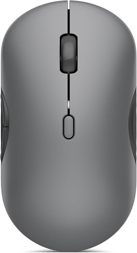 Lenovo 700 Multi-Device Wireless Mouse, Bluetooth or 2.4 GHz USB-A Connection, Connect up to 3 Devices, 36 Month Battery Life, Luna Grey