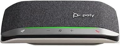 Poly - Sync 20 Bluetooth/USB-A Speakerphone - Personal Portable Speakerphone - Noise & Echo Reduction - Connect to Cell Phones via Bluetooth or Computers via USB-A Cable - Works with Teams, Zoom