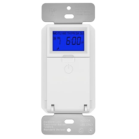 TOPGREENER Programmable Digital Astronomic Timer Switch, Neutral, UL Listed