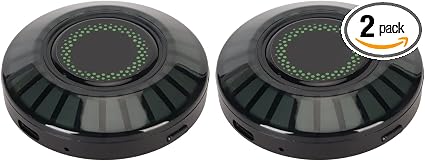 Rechargeable Music Rhythm Light, 2pcs RGB Pickup Ambient Lamp APP Control Sound Activated Magnetic Colorful LED Lights Built in Microphone for Car Partie Stage