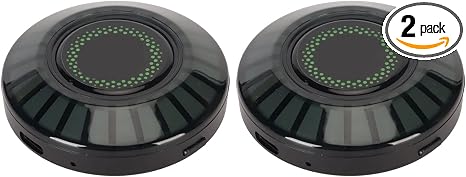 Rechargeable Music Rhythm Light, 2pcs RGB Pickup Ambient Lamp APP Control Sound Activated Magnetic Colorful LED Lights Built in Microphone for Car Partie Stage