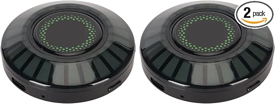 Rechargeable Music Rhythm Light, 2pcs RGB Pickup Ambient Lamp APP Control Sound Activated Magnetic Colorful LED Lights Built in Microphone for Car Partie Stage