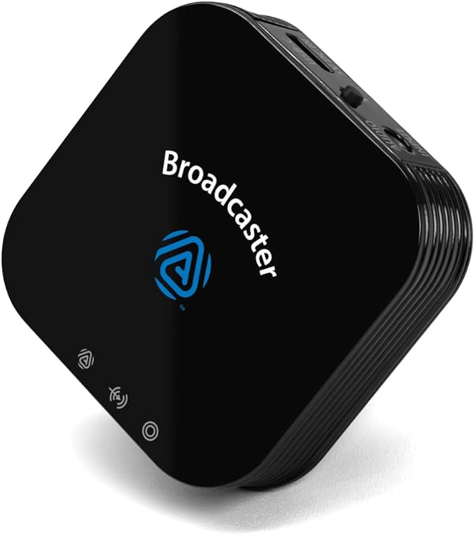 BA210 v2 Auracast Bluetooth Transmitter, LC3, AptX Lossless, AptX HD, Optical & 3.5mm Inputs, Compatible with Galaxy Buds 2 Pro, Buds 3, JY300 JM320, Hearing Aids and Bluetooth Headphones