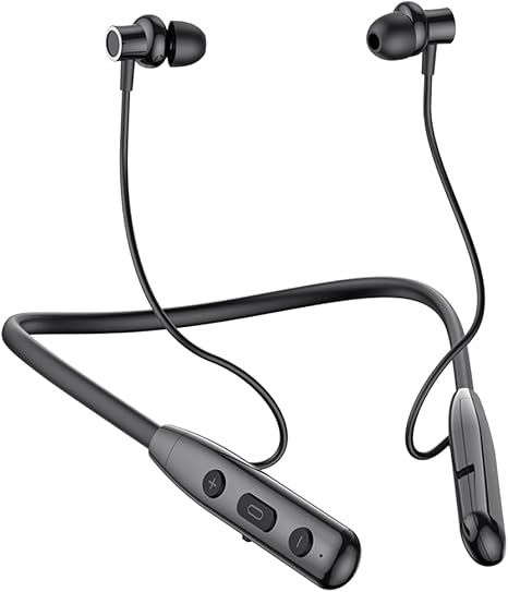 Neckband Bluetooth Earphone, 50 Hours Playback time (Black)