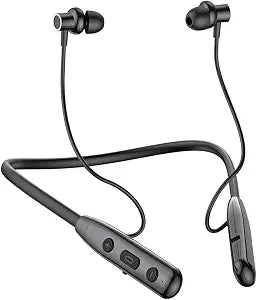 Neckband Bluetooth Earphone, 50 Hours Playback time (Black)
