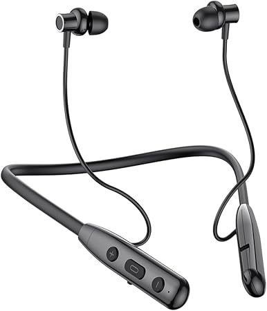 Neckband Bluetooth Earphone, 50 Hours Playback time (Black)