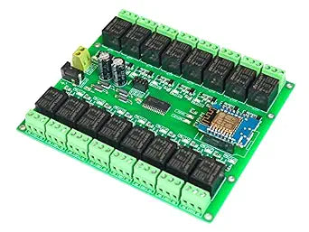 WiFi 16 Channel Electromagnetic Relay ESP8266 Module Smart Home Controller Compatible with ESPHome Home Assistant