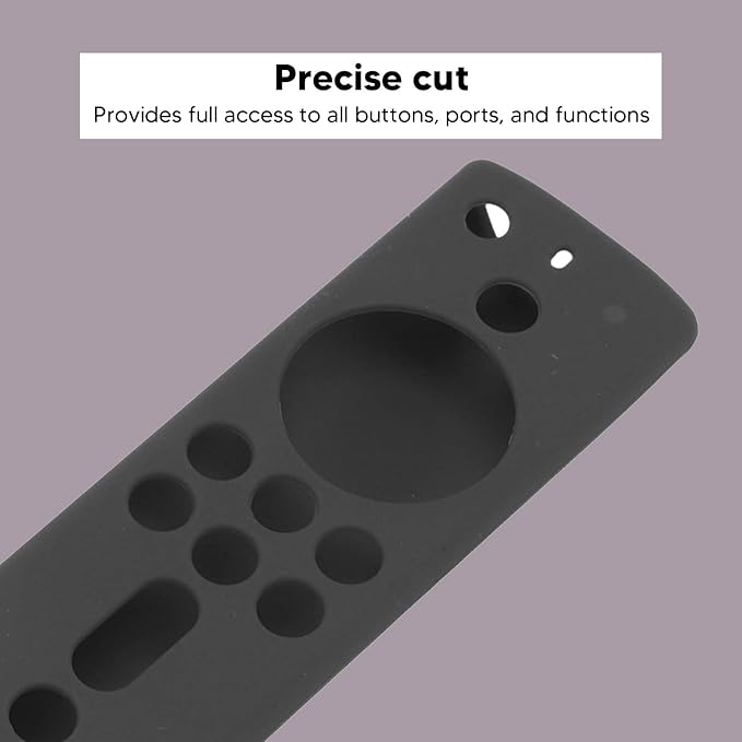 Fire Stick 4K 2018 Remote Cover Case for Alexa Voice Remote, Fire TV Shockproof Protective Silicone Case with Lanyard(Grey)