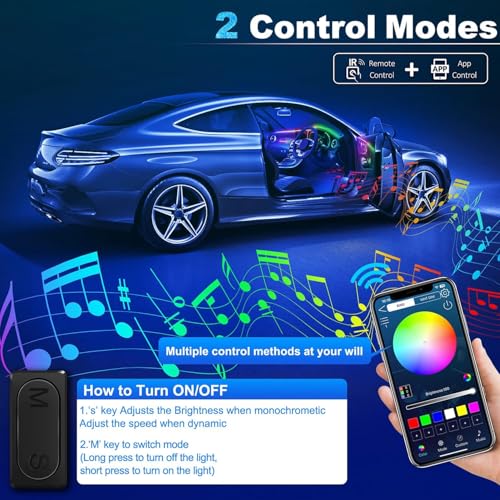 Dreamcolor Acrylic Interior Car LED Strip Light with | Outdoor Lightin - Image 6