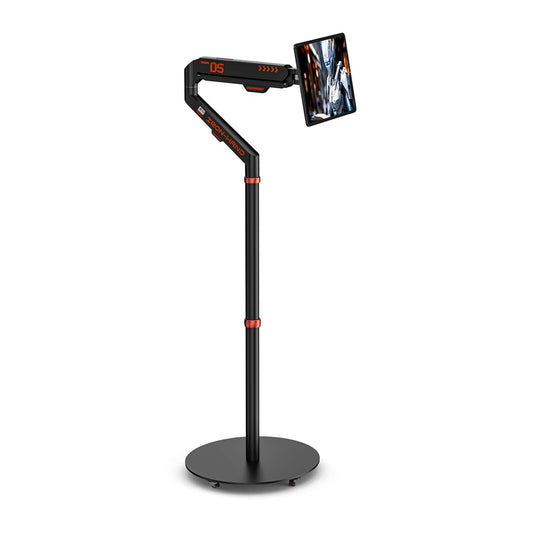 JINRAIKO Rolling Base for Tablet Floor Stand, Wheeled Stand Base with Lockable Casters iPad Stand, Tablet Arm Mount, Mobile Base Only