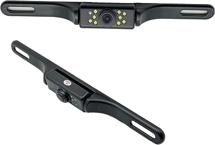 YIMU Car Backup Camera, License Plate Camera with 7 LED Lights Rear Camera, HD Night Vision Rear View Camera,Wide View Angle, IP69K Waterproof Reverse Vehicle Camera for Cars,SUV,Trucks,RV, Pickup